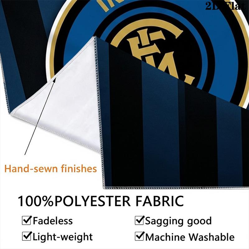 Inter Milan Fc Logo Wallpaper Threepiece Set 1 Duvet Cover 2 Pillowcase Without Core Bedding Set Christmas Birthday Gift Soft And Comfortable