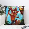 Decorative Pillow Covers Crashs Bandicoots Cartoon Stuff Seat Video Game Pillow Case Cover Square Multi Size