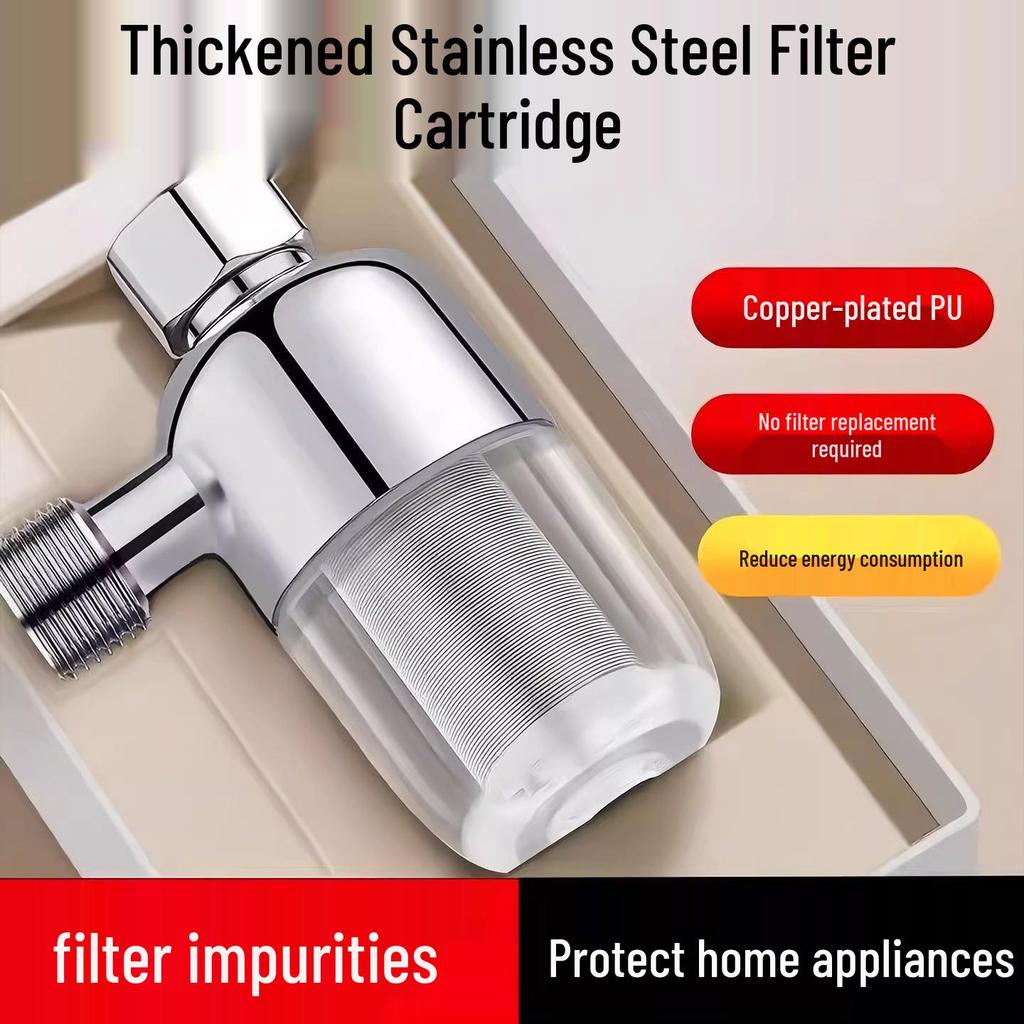 Household Electric Water Heater Pre-Filter and Scale Inhibitor for Tap Water and Washing Machines