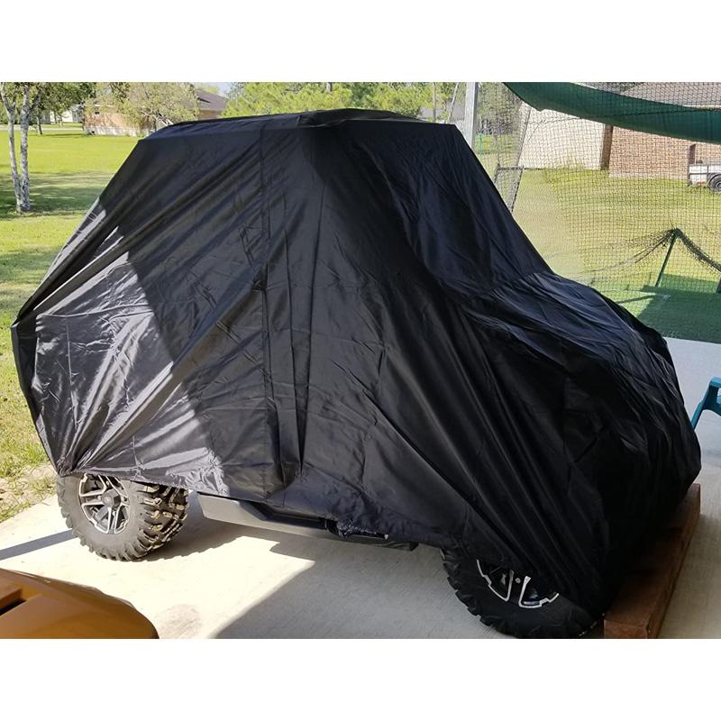 Atsparus vandeniui UTV dangalas Anti-UV 210D Oksfordo audinys Utility Vehicle Sandėliavimo dangalas Polaris Ranger Yamaha Can-Am Kawasaki XL XXL