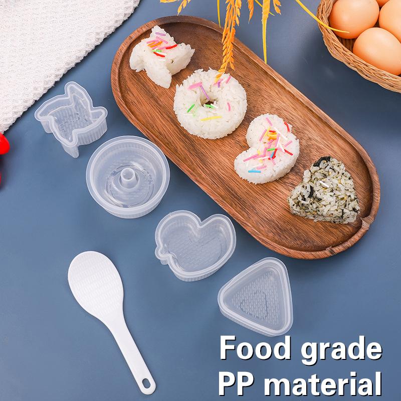 1PCS Triangular Plastic Sushi Rice Ball Maker Mould Onigiri Mold Set Kitchen Gadgets Stuff Transparent Bento Accessories