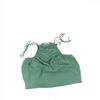 Oh Polly Women's Green Tied Short Top 40 2Z5D5_F* T3A