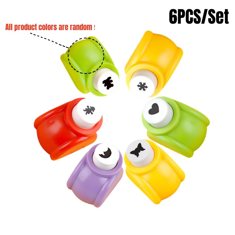 1/6Pcs Mini Scrapbook Punches Handmade Embossing Punch Set Hole Puncher for Cutting Paper DIY Card Craft Calico Printing Tools