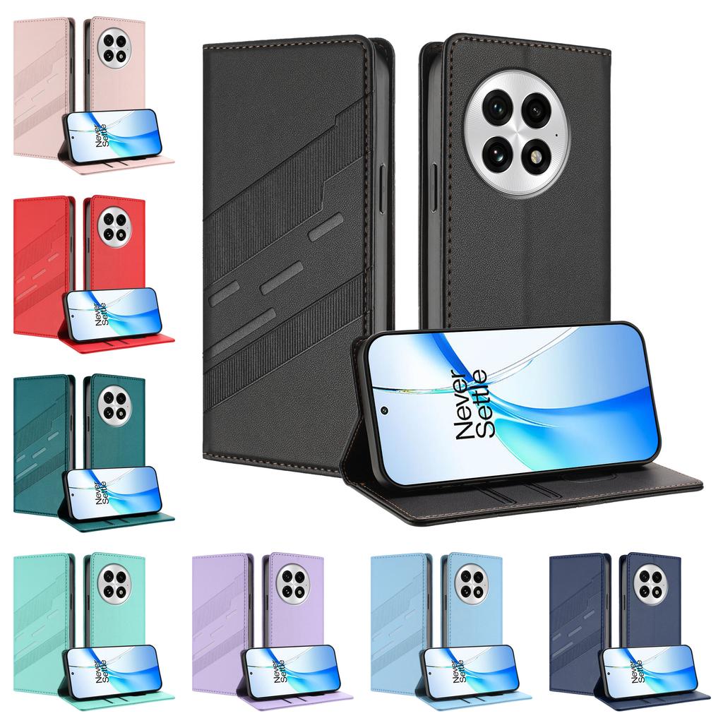 Magnetic Leather Wallet Flip Case for Oneplus 13 Ace 5 9 10 11 12 11R 12R Pro Nord CE2 CE3 CE4 Lite Phone Cover | Classic Design
