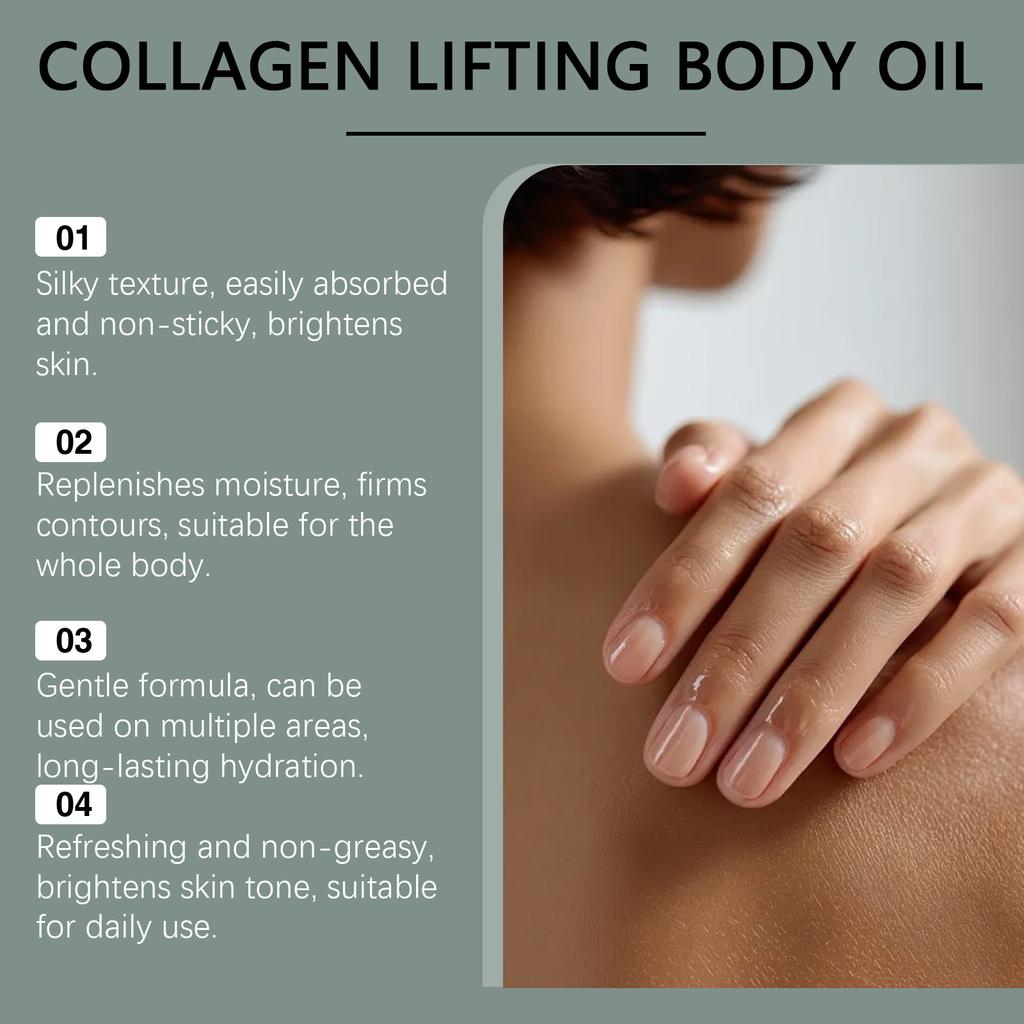 Gentle Hydrating Body Oil for Smooth Glowing Skin, Nourishing Moisturizer, 100ml