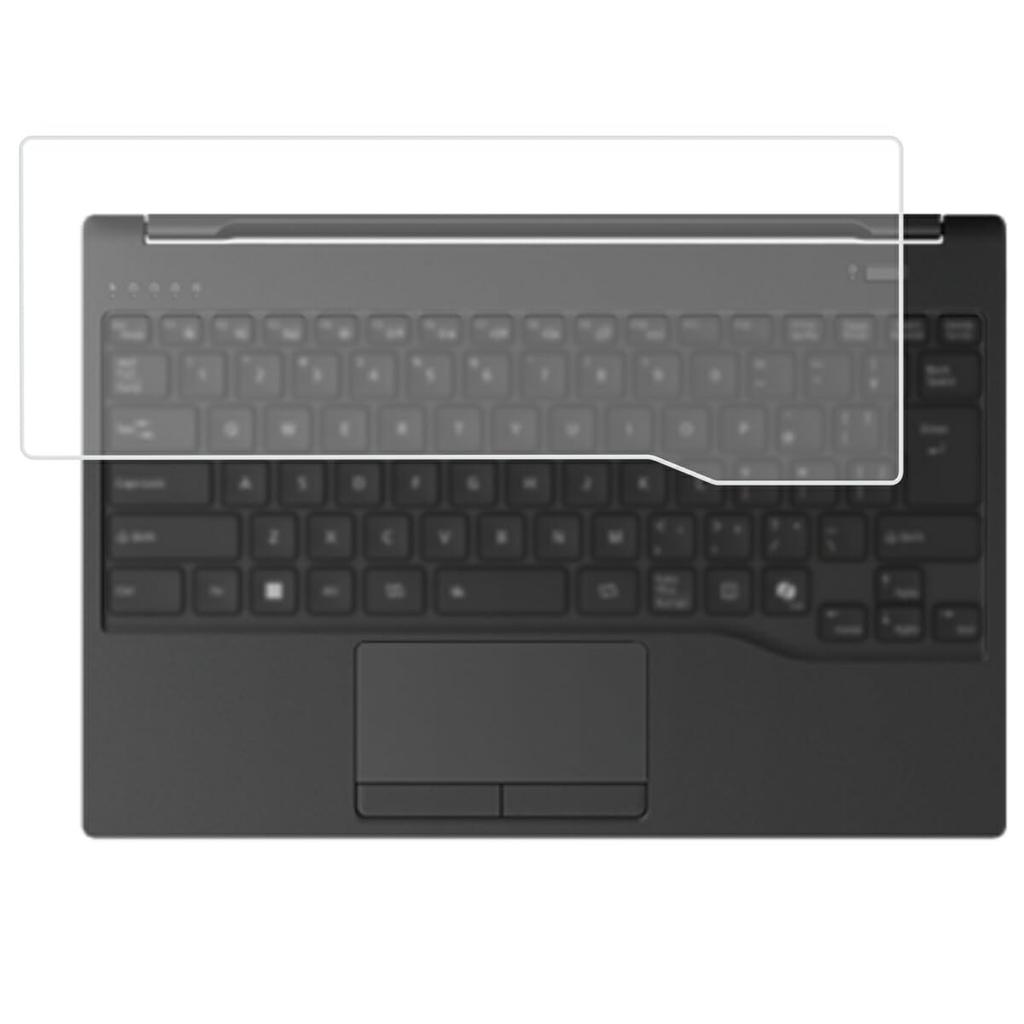 ClearView Keyboard Cover for Fujitsu FMV Note U UA-K1/WU1-K1 (January 2025 Model) - Protective Film, Made in Japan [Quiet]
