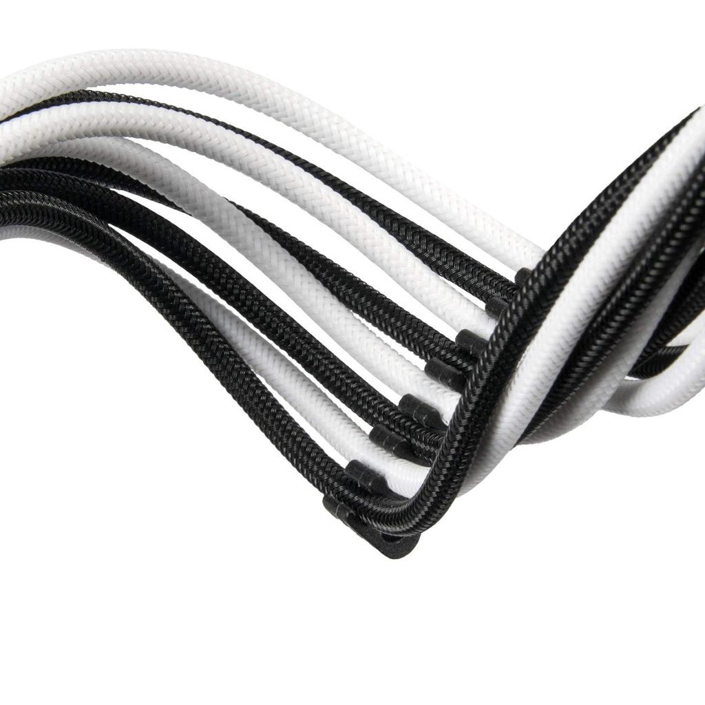 SilverStone PP07E Kabel Przedłużający Zasilacz EPS 4+4Pin Czarno-Biały SST-PP07E-EPS8BW