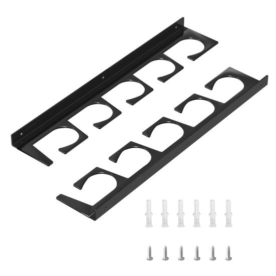 

Держатель удочки Настенные или потолочные держатели удочек Компактный органайзер для удочек для горизонтального хранения удочек чёрный