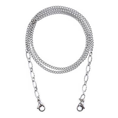 Jeibanseukeullaesig Handling Surgical Steel Chain Eyeglass Strap Mask Necklace (C2001-An668_Sv)
