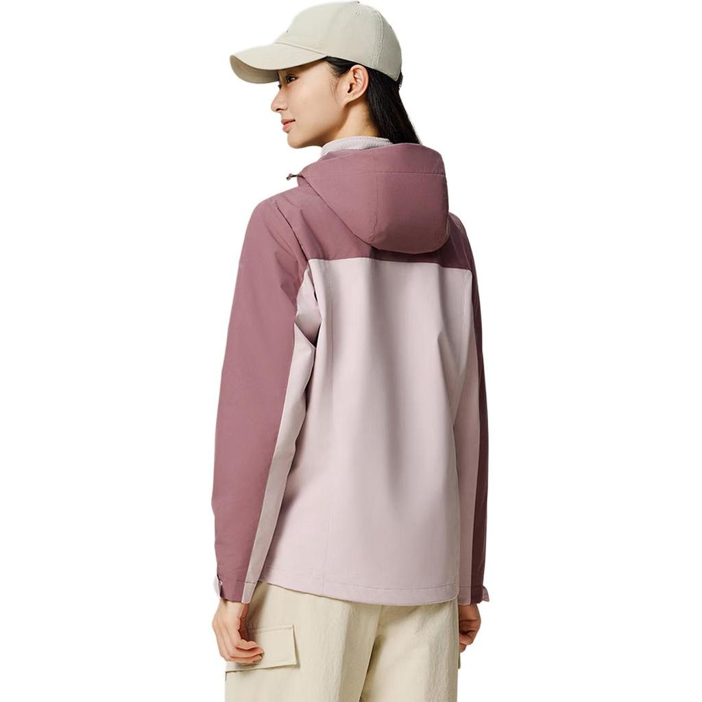 Anta Minimalist Color Block Hooded Loose Comfortable Fashion Jacket Women Jackets 162547601-7