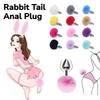 Metal Plush Rabbit Tail Anal Plug Prostate Massager Butt Plug Rabbit Ear BDSM Cosplay Erotic Sex Toys for Women Adults Sex Game