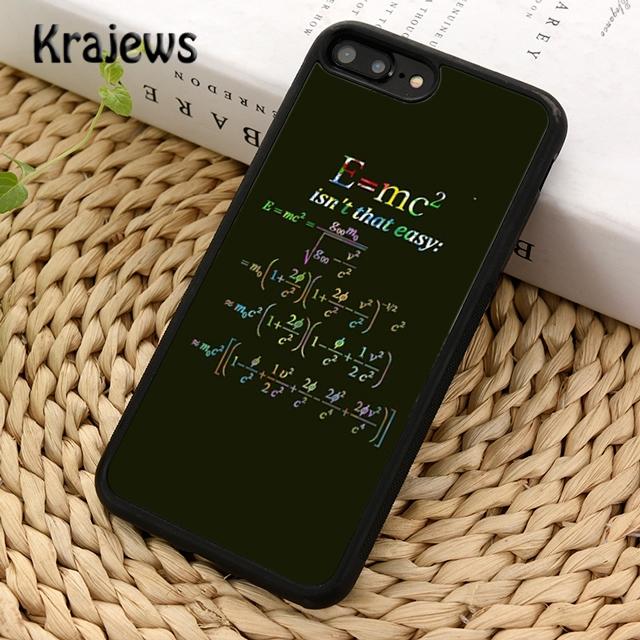 Krajews Physic Equations E=mc2 Math Phone Case Cover For iPhone 17 Air 16 15 14 Plus 11 12 13 Pro Max Coque Fundas