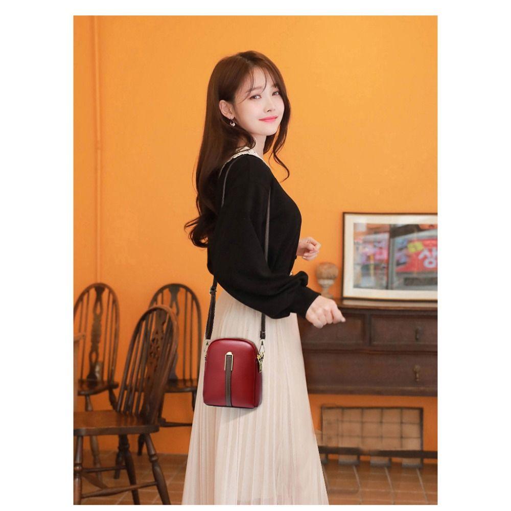 Women Fashion Bohemian Style Printed Phone Bag PU Leather Ethnic Style Single Shoulder Bag Versatile Luxury Handbag For Ladies