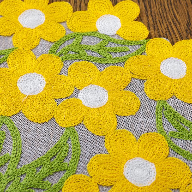 30cm*30cm Table Mat Placemats Ornament Insulation Pad Slip-resistant Meal Mat Rural Style Home Decorations