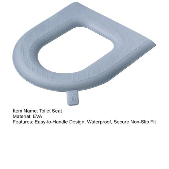 Toilet Seat with Integrated Handle Easy To Clean EVA Waterproof Material Thickened Non-Slip Surface Quick Drying Toilet Seat Pad