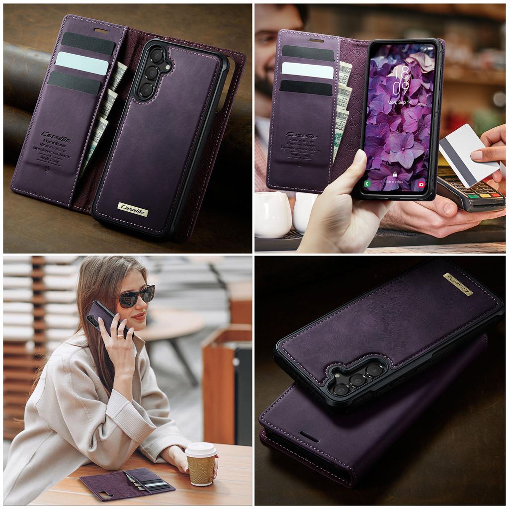2 In 1 Detachable Wallet Cards Leather Case For Samsung Galaxy A56 A55 A54 A53 A52 A15 A35 A16 A13 A14 Magnetic Flip Stand Cover