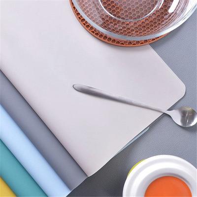 Insulation Pad Work Mat Non Slip Dining Mat Silicone Foldable Meal Mat Candy Color