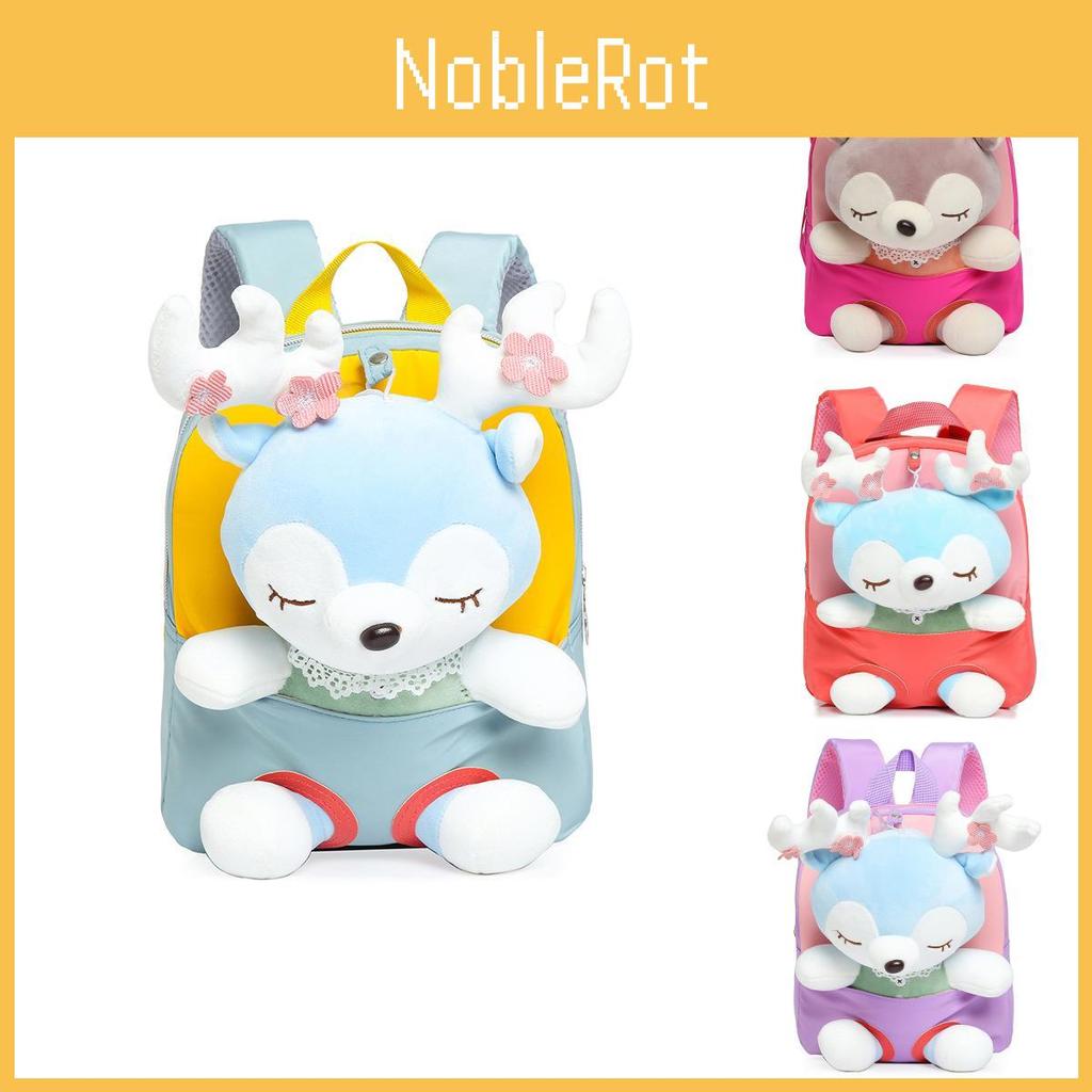 Adorable Cartoon Plush Toy Backpack For Toddlers And Kids In Fun Colors