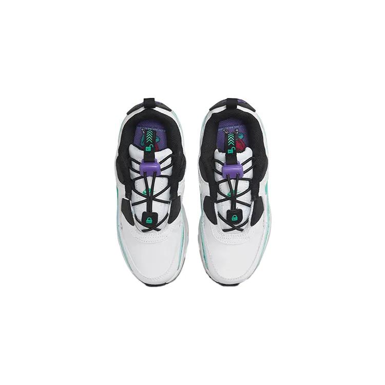 Nike Air Max 90 Toggle SE PreSchool 'White Psychic Purple Washed Teal' (Unisex) White / Black / Psychic Purple / Washed Teal Kids' Casual Shoes