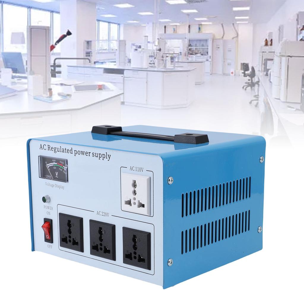 AC Voltage Regulator 1000W Single Phase Stable Output Low Noise Automatic AC Voltage Stabilizer for Electronic Equipment