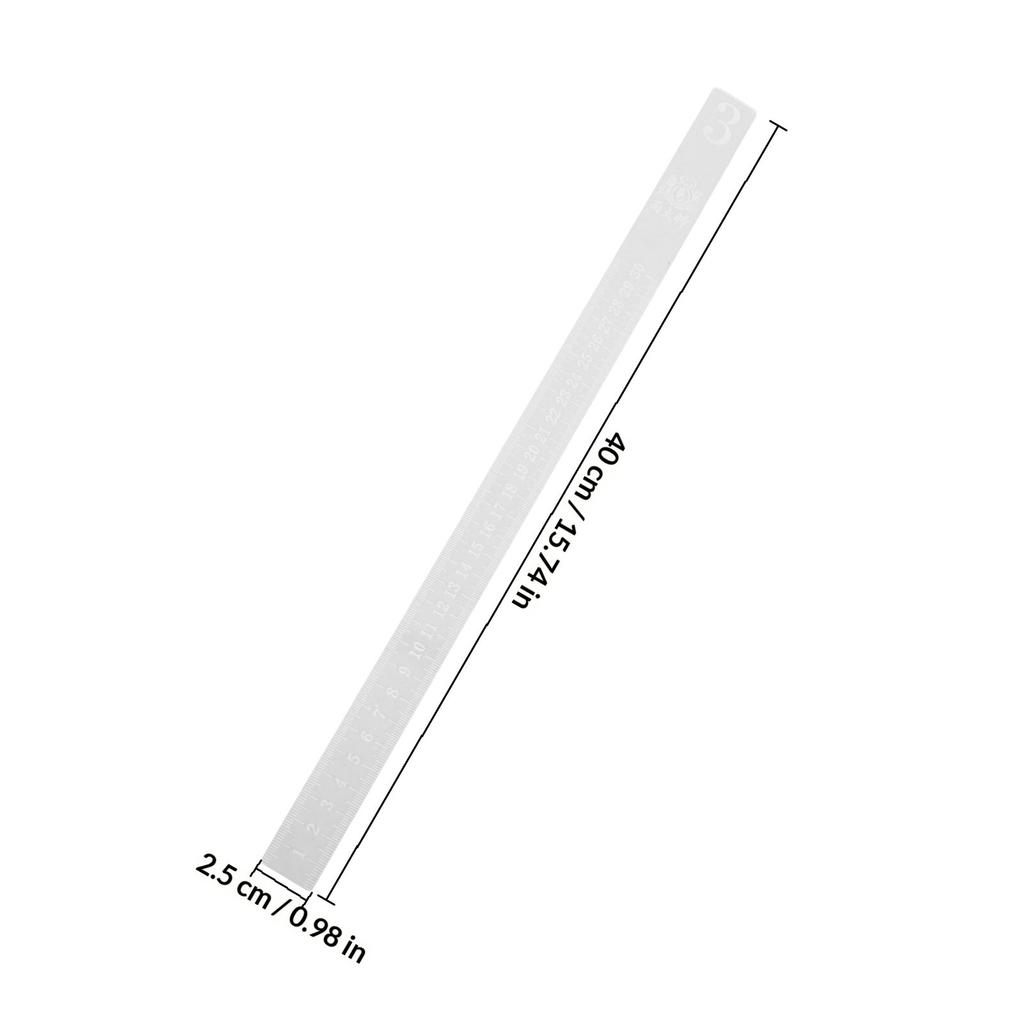 2Pcs Acrylic Baking Ruler Dough Thickness Guide Biscuit Leveling Tool Rolling Pin Companion for Consistent Pastry Crust