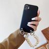 iPhone12Promax Mobile Phone Case Is Suitable for Apple 11 Solid Color XS Pearl Bracelet SE All-inclusive 8p Perforated XR.