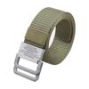 Double-Ring Buckle Nylon Belt for Women Men Alloy Buckle Metal Webbing Belts Outdoor Work Student Military Tactical Unisex Waist