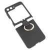 Handyhülle für Samsung Galaxy Z Flip 5 Stoßfest Kratzfest Ultradünn Schlank Schützende Handyhülle Abdeckung mit Ring