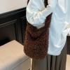 Yogodlns Korean Version Autumn and Winter New Women's Fashionable Versatile Practical Fashion Long-Haired Furry Shoulder Crossbody Bag