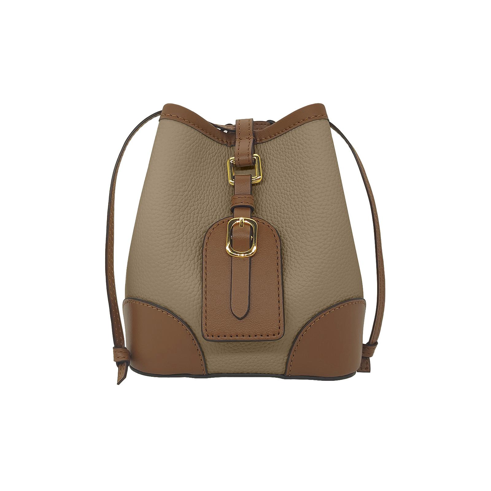 

Весенняя мини, простая, модная, высококачественная и универсальная женская кожаная сумка через плечо 14*12*16cm хаки