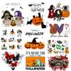 Cartoon Animal Applique Iron On Transfer Funny Pumpkin Heat Transfer Patch For Clothes Hippie Cat Thermal Stickers On Clothes