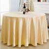Polyester Jacquard Tablecloth Hotel Wedding Banquet Party Decoration Round White Dustproof Table Covers for Table Home Decor