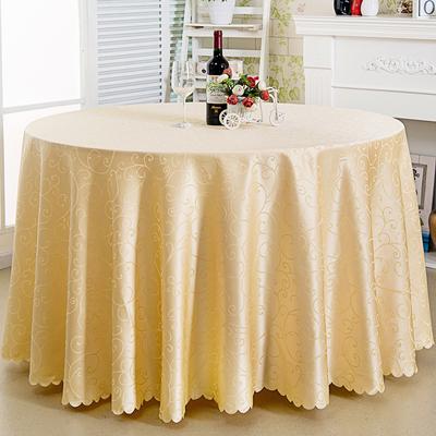 Polyester Jacquard Tablecloth Hotel Wedding Banquet Party Decoration Round White Dustproof Table Covers for Table Home Decor