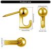 Pack Of 10 Zinc Alloy Wall Hook For Soft Corkboard Rustproof Push Pins Hangers Space Saving Home Office Decoration