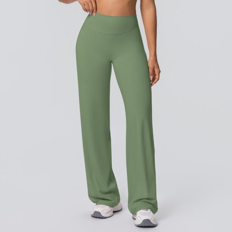 Naked tight yoga pants high waist hip lift straight pants loose and thin outdoor sports running fitness trousers