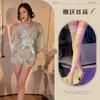 Large size Japanese kimono set, small chest erotic underwear seduction pajamas passion bed uniform