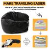 Neck Pillow Travel Pillow Sleeping Pillows Bag With Fillable Cover U Shaped Velvet Pillowcase Storage For Airplane Cylinder