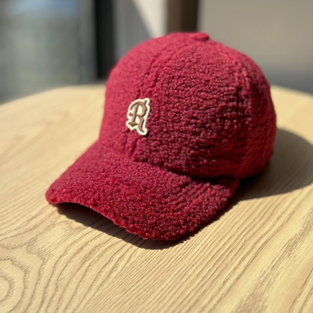 Nowa Jesienno-Zimowa Zagęszczona Ciepła Czapka Baseballowa z Wełny Jagnięcej dla Kobiet z Szerokim Rondem Duża Twarz Mała Twarz Mała Głowa Czapka z Daszkiem Modna