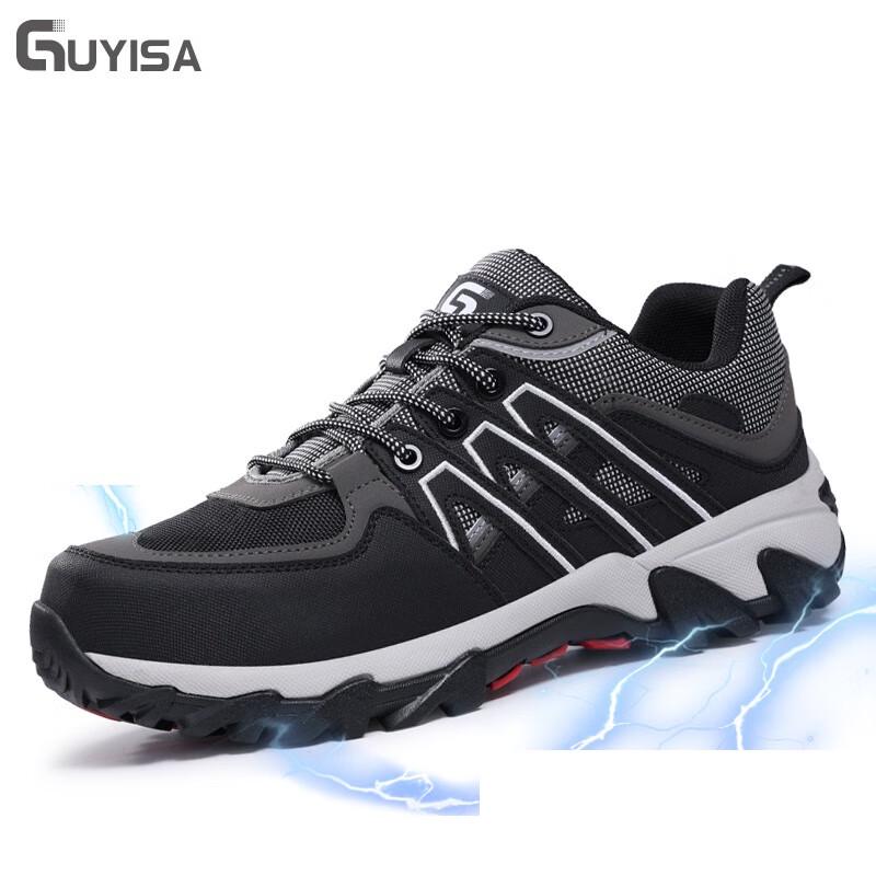 GUYISA Men's Steel Toe Safety Work Shoes