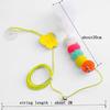 Interactive Cat Toys Funny Stick Kitten Self -hi Elastic Rope Dragonfly Shape Feather Bell Hanging Door Teasing Kitten Toy