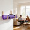 Yoga Mat Organizer 2 Pieces With Screws Space Saving Hanger Yoga Mat Wall Mount Storage Rack For Home Gym Indoor Exercise