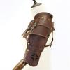 Medieval Faux PU Leathers Costume Armour Halloween Cosplay Warrior Armors Shoulder Armour, Double Shoulder Guard Harness