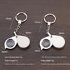 Sank 30X Foldable Metal Keychain Magnifier with HD Glass for Reading Small Print
