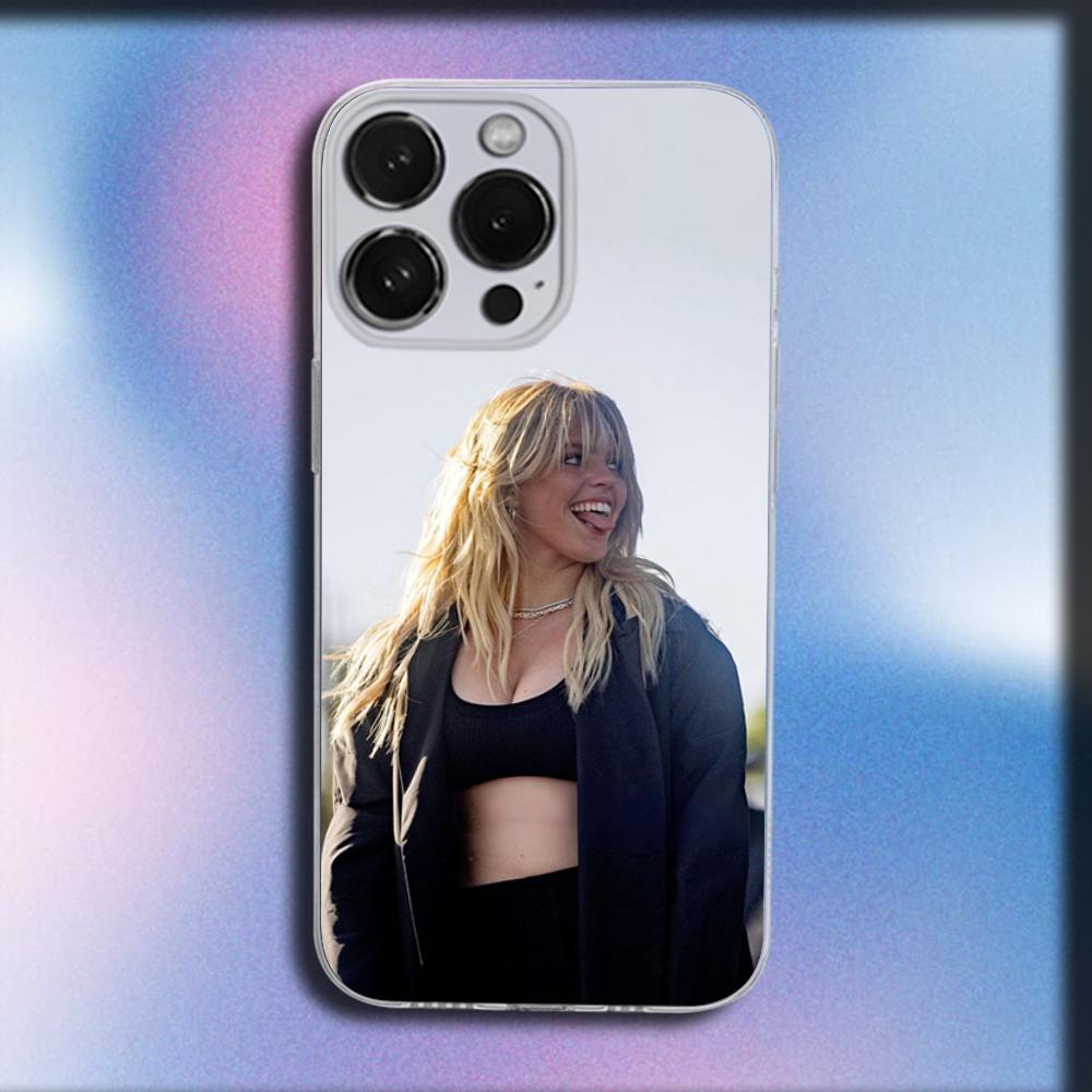 Singer R-Renee Rapp Phone Case For iPhone 16,15,14,13,12,11 Plus,Pro,Max,XR,XS,X,Plus,SE,Mini Transparent Soft Cover
