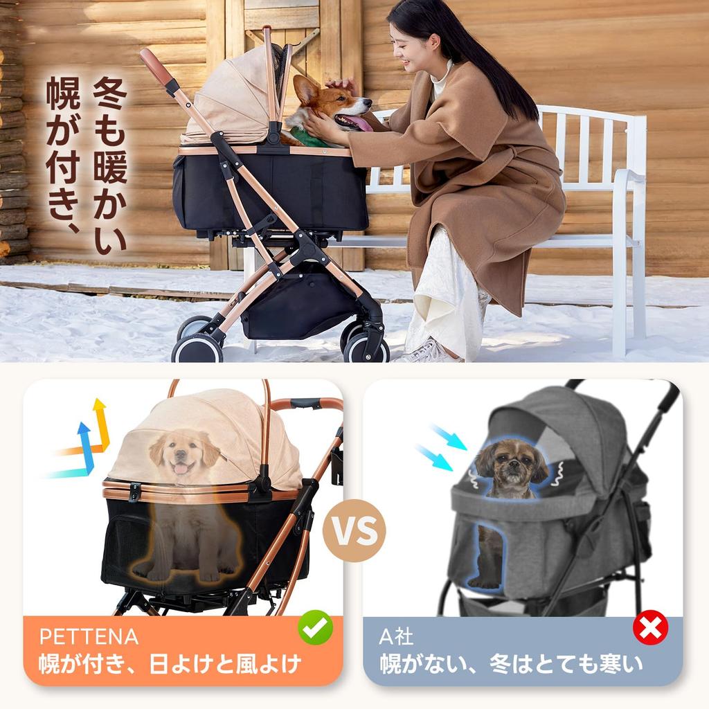 freestanding PETTENA Pet Separate Dog Load Capacity Large Easy to With Three Increased Separate Dog Aviation Aluminum Alloy High Stability and Front