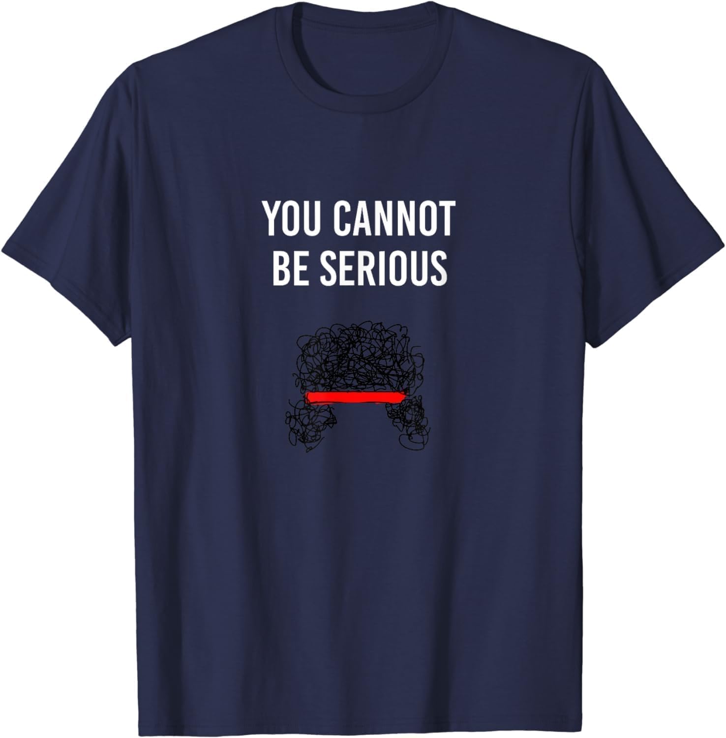 You Cannot Be Serious John McEnroe Funny Tennis Sw1 T-Shirt Men 3XL темно-синий