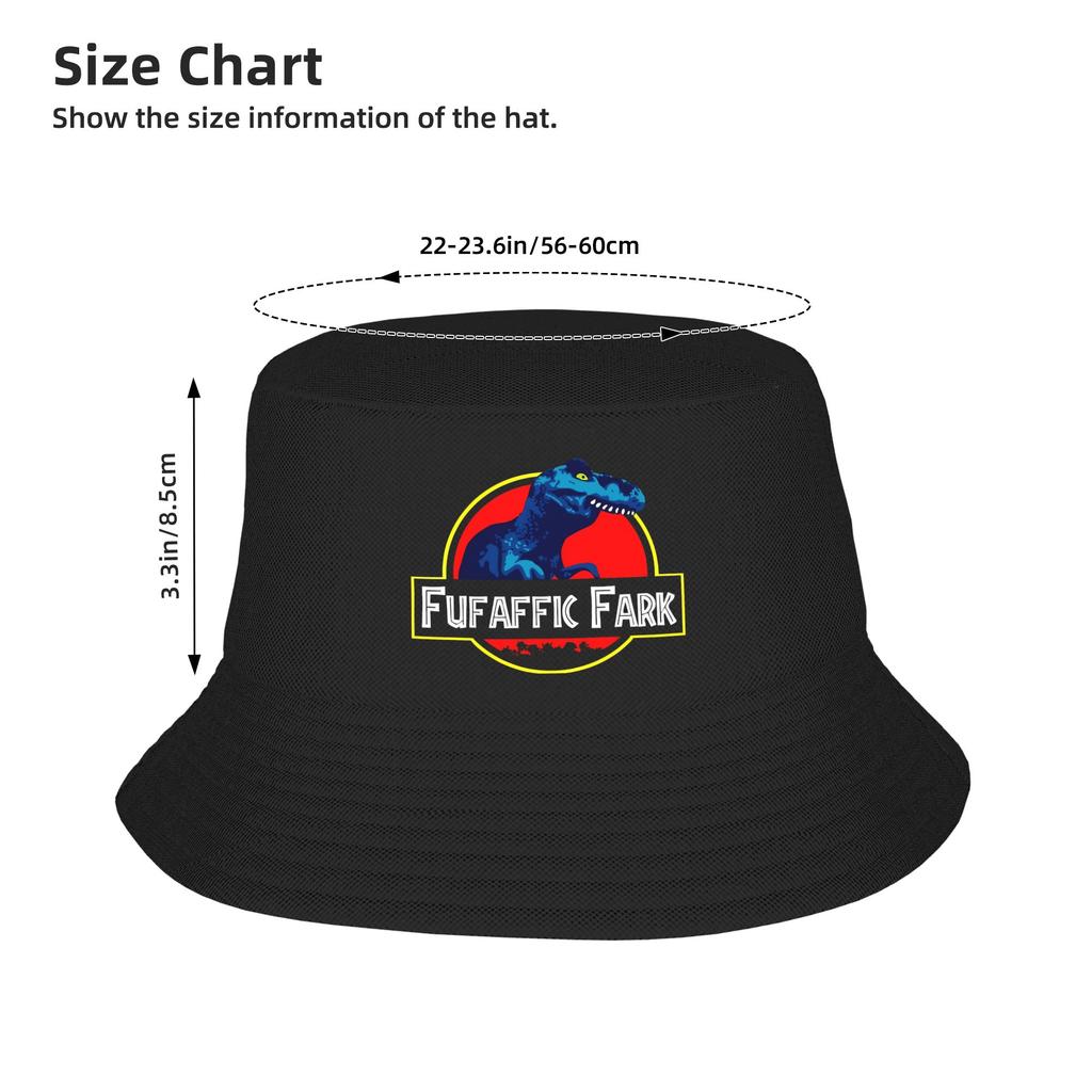 Furafic Fark Bucket Hat Hawaii Fisherman Caps Foldable Fishing Sun Hats For Men Women Funny Custom Cap