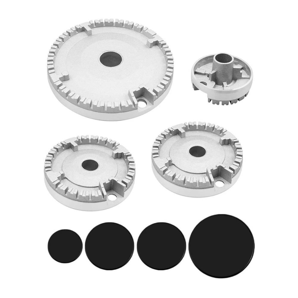 

2334 Набор крышек горелок для газовой плиты Крышка пламени для короны горелки газовой варочной панели для духовки Универсальная крышка газовой горелки Горелки для плиты Кухонные инструменты для приготовления пищи