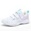Li Ning Thunder Junior Feather Pioneer Professional Badminton Lightweight Shock Absorption Low Top Training Shoes Men sneaker Light-Pink AYTU042-3