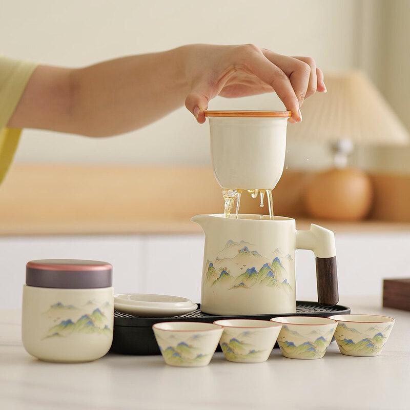 Sichun Portable Ceramic Travel Tea Set